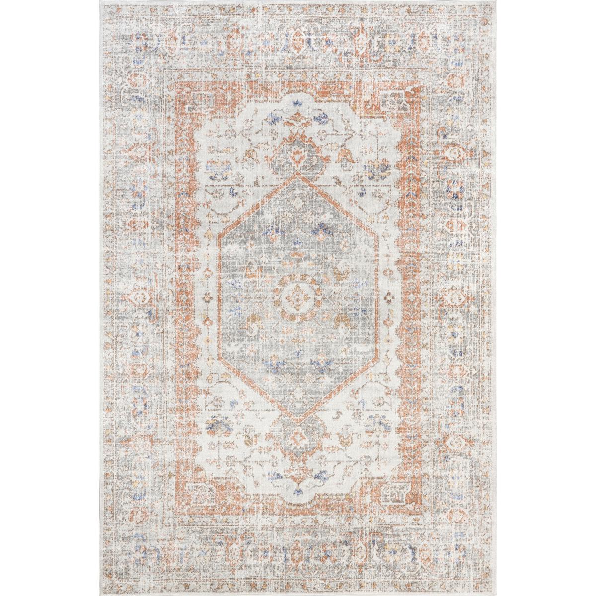 nuLOOM Jacquie Vintage Floral Area Rug - 3' x 5' Silver