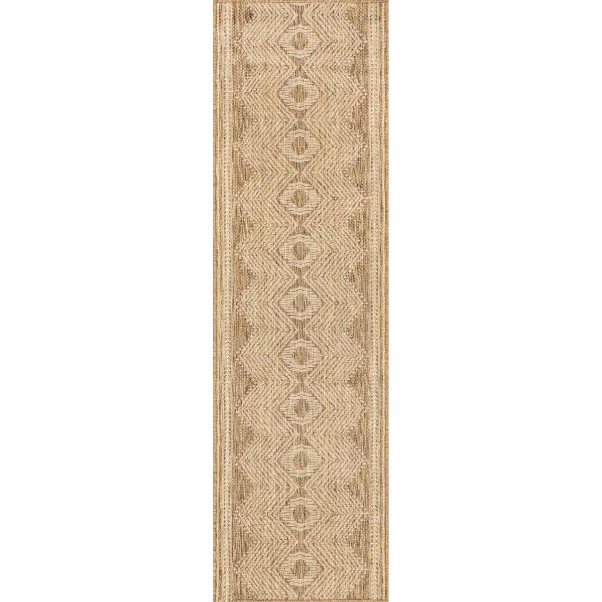 nuLOOM Ranya Tribal Indoor/Outdoor Area Rug 3' 6 x 5' Light Brown