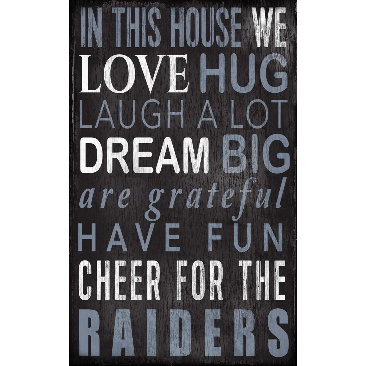 Las Vegas Raiders 11'' x 19'' Distressed Flag Sign