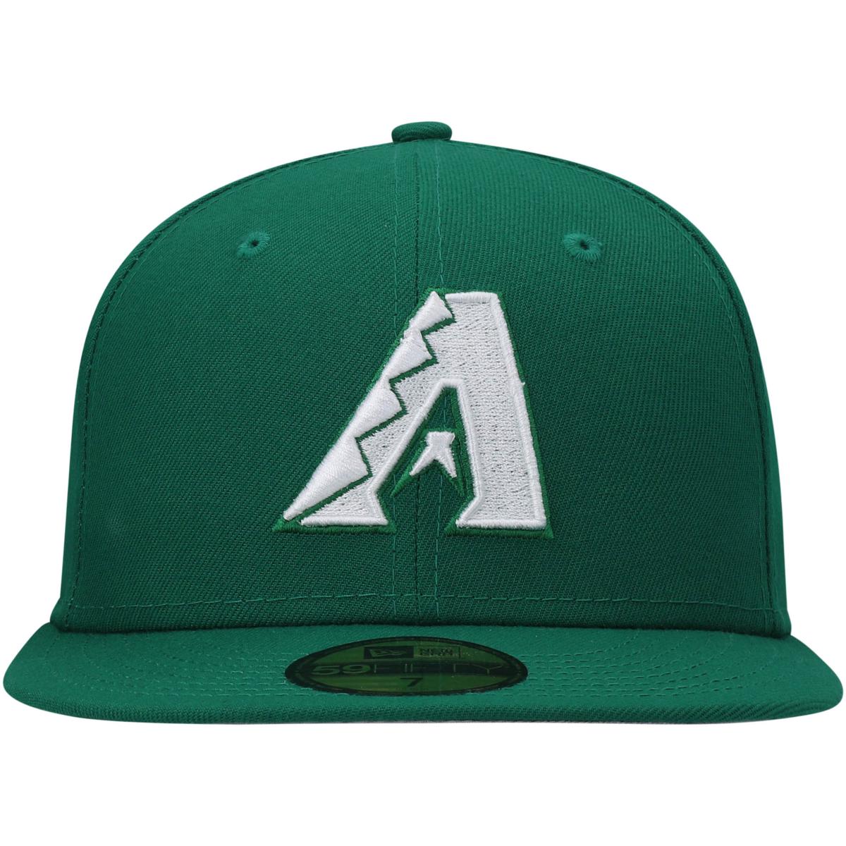 Officially Licensed MLB Men's New Era Logo Fitted Hat - Diamondbacks