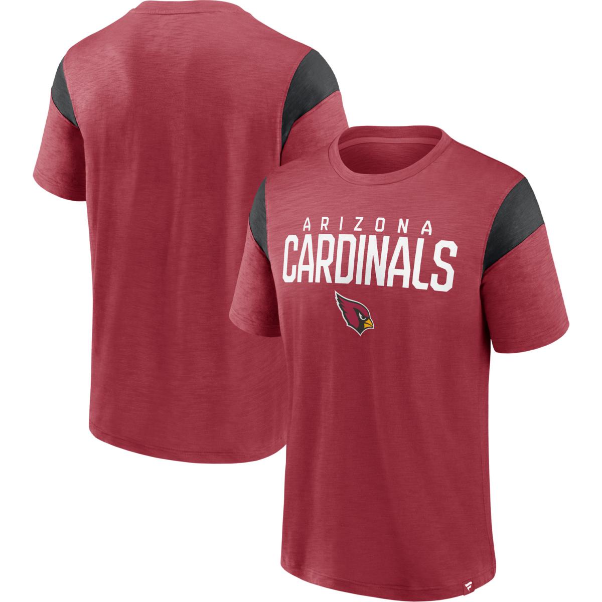 Men's Fanatics Branded Cardinal/Black Arizona Cardinals Home Stretch Team T-Shirt Size: Small