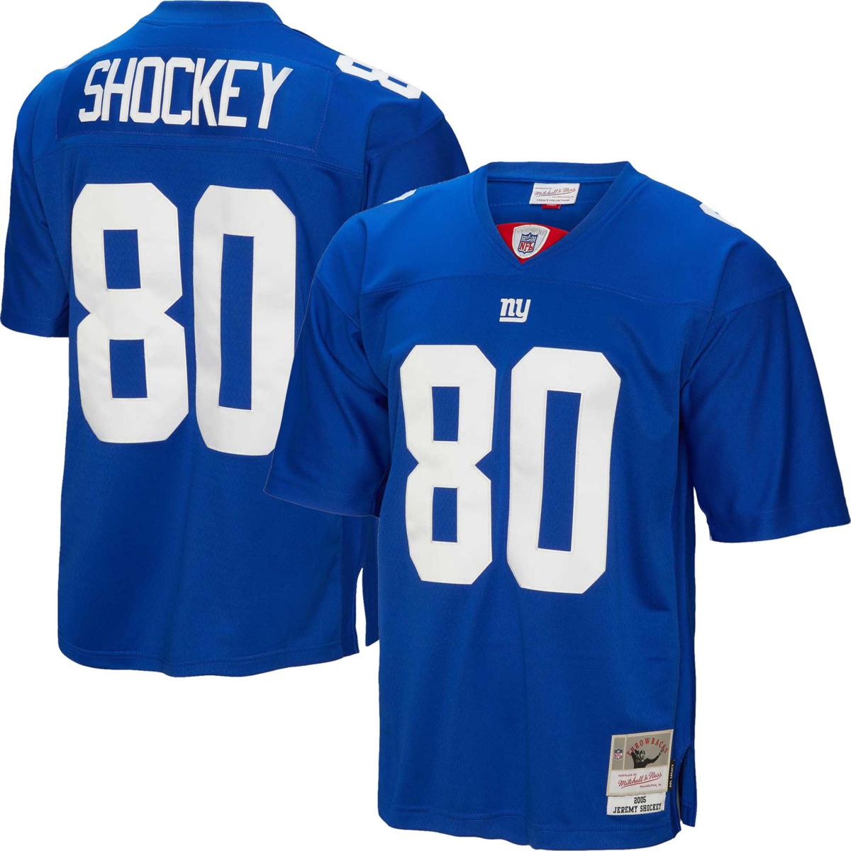 Men's Mitchell & Ness Jeremy Shockey Royal New York Giants Legacy Replica Jersey