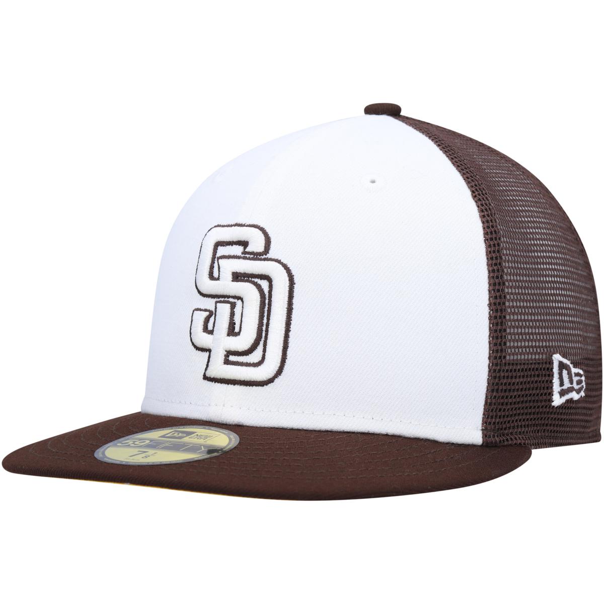 Officially Licensed League MLB San Diego Padres Men's White/Brown Hat