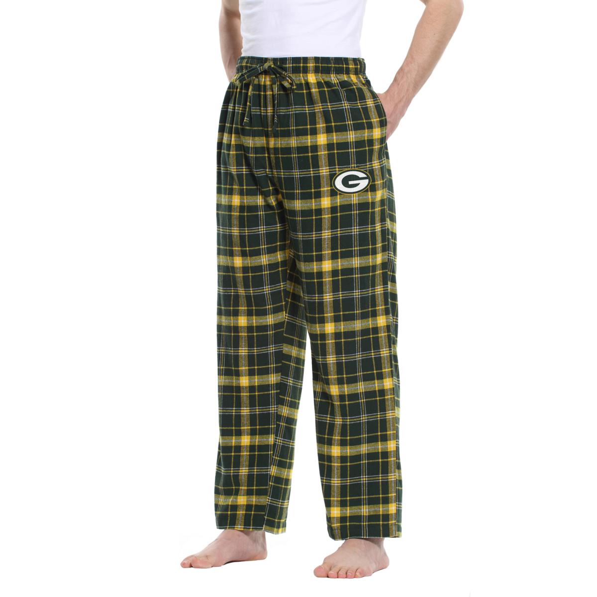 Men's Concepts Sport Green/Black Green Bay Packers Big & Tall Flannel Sleep Set