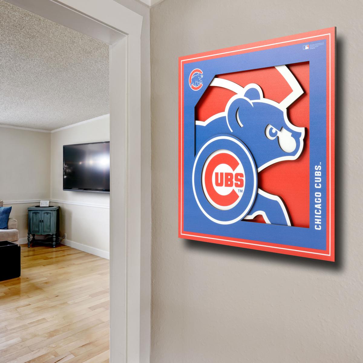 MLB Chicago Cubs - Wrigley Field 19 Wall Poster with Wooden