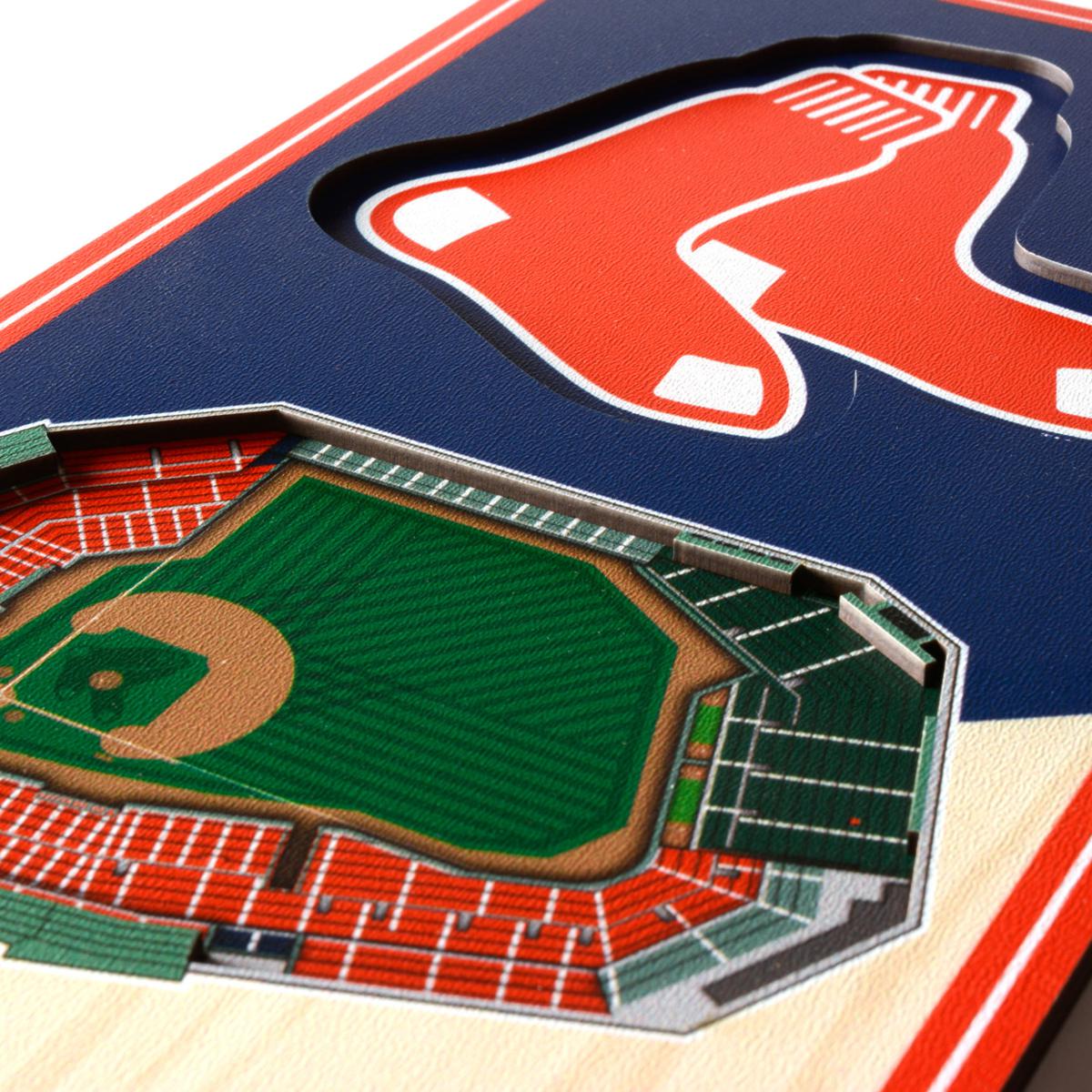 YouTheFan MLB Boston Red Sox Wooden 8 in. x 32 in. 3D Stadium