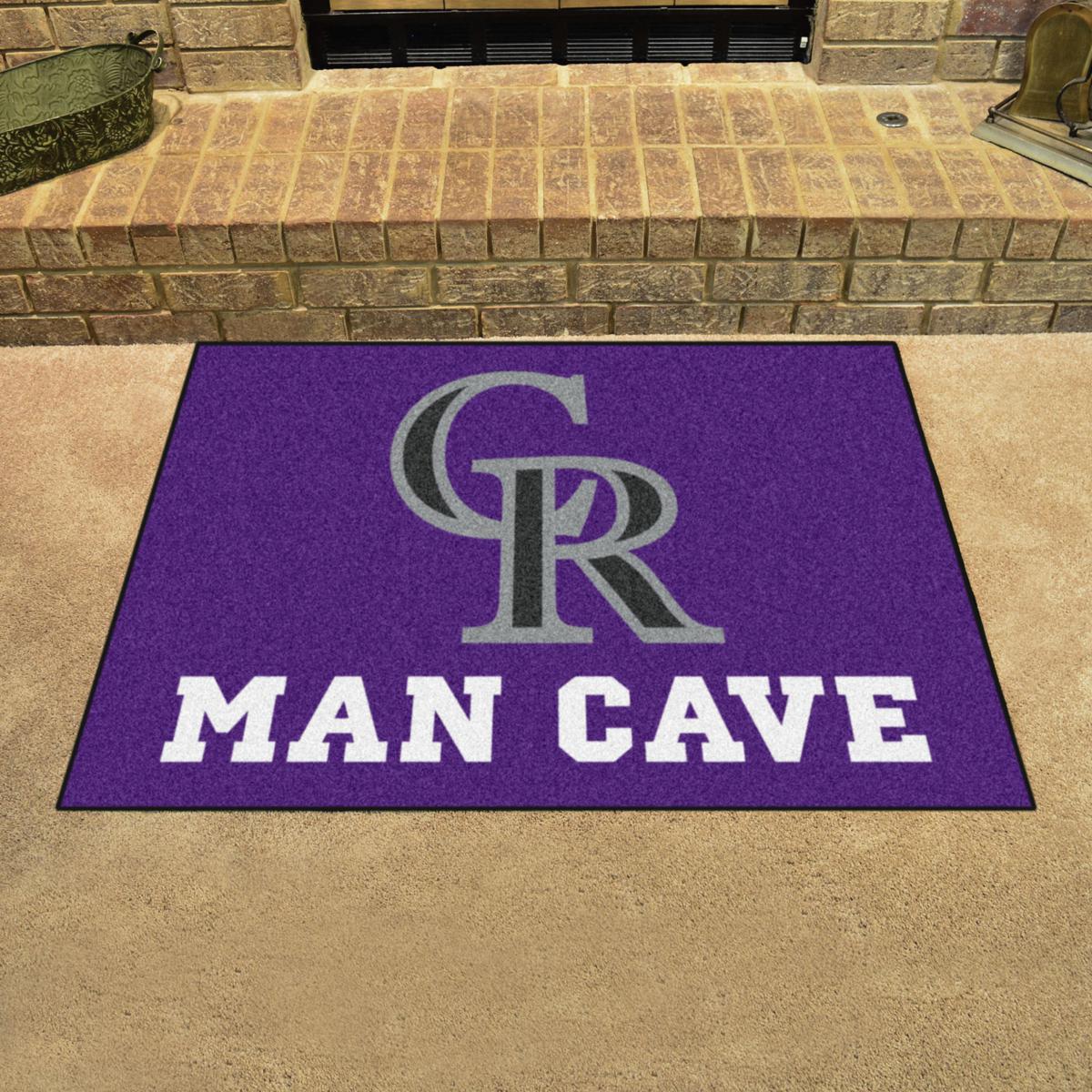 Officially Licensed MLB Colorado Rockies Uniform Mat 19 x 30