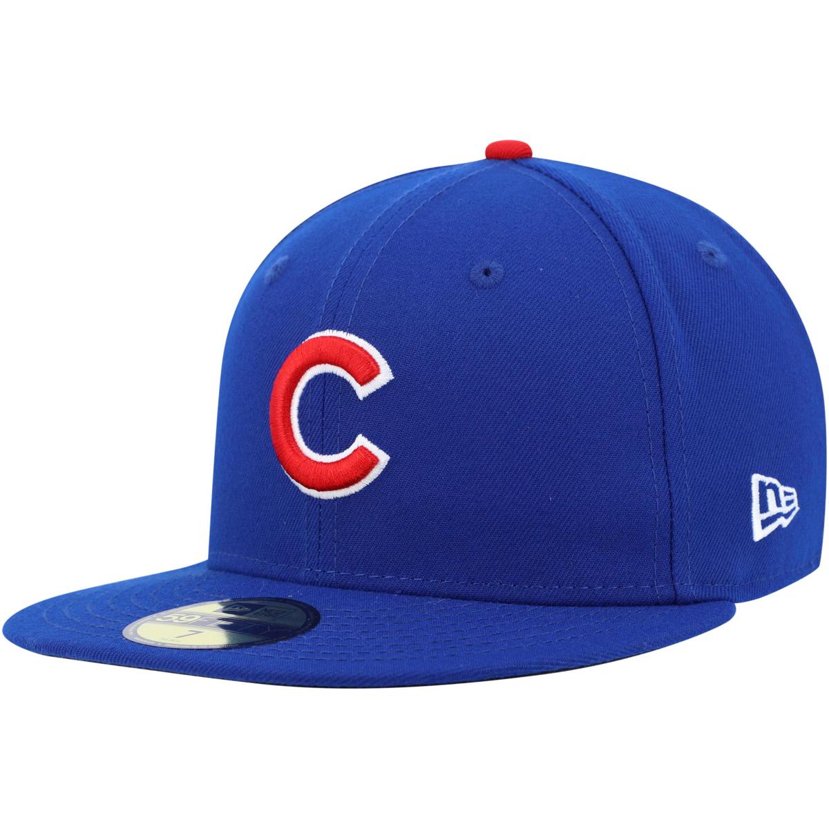 Chicago Cubs Hat Cap 7 1/8 Exclusive New Era Fitted MLB Patch Logo