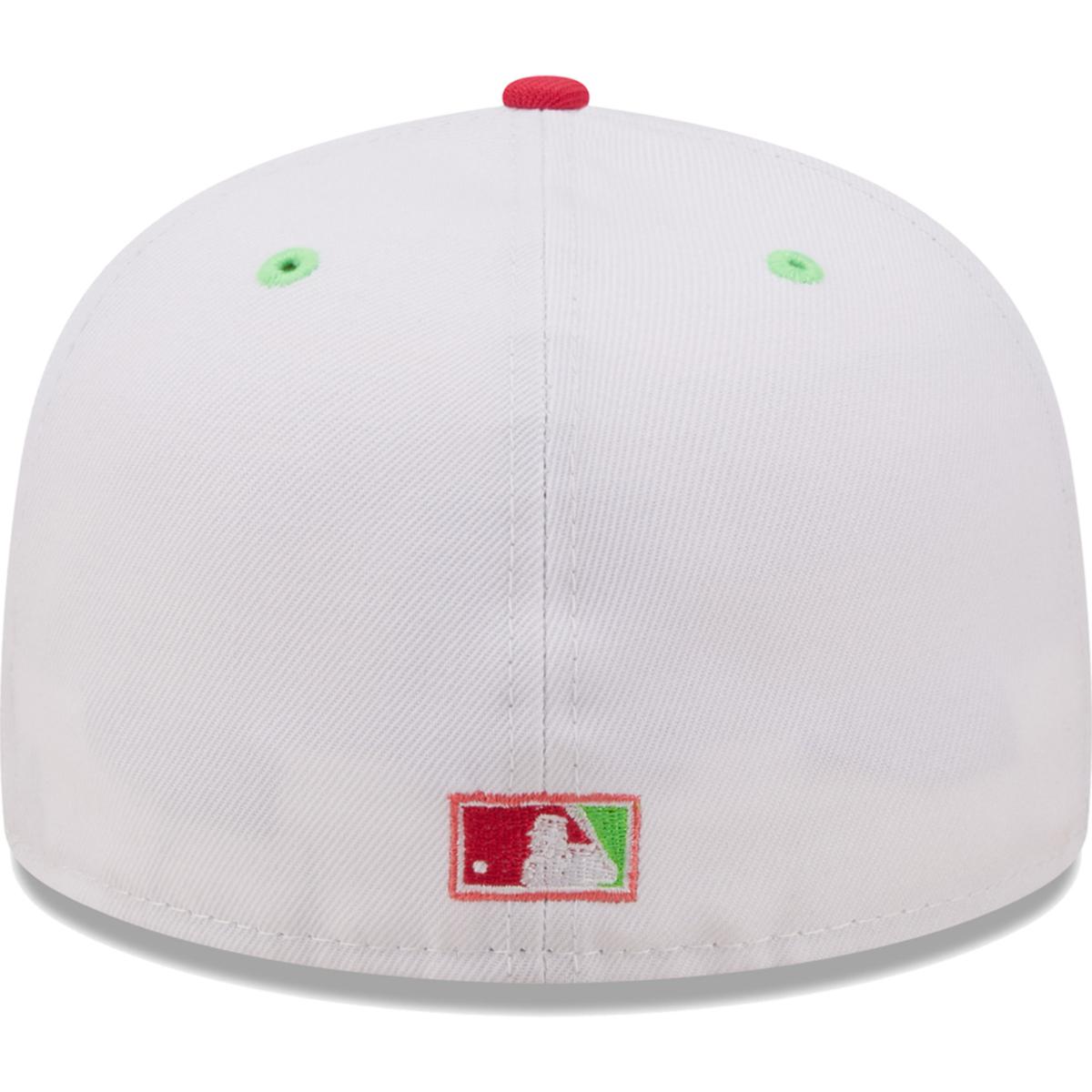 Chicago Cubs New Era Cyber Highlighter 59FIFTY Fitted Hat - Green/Red