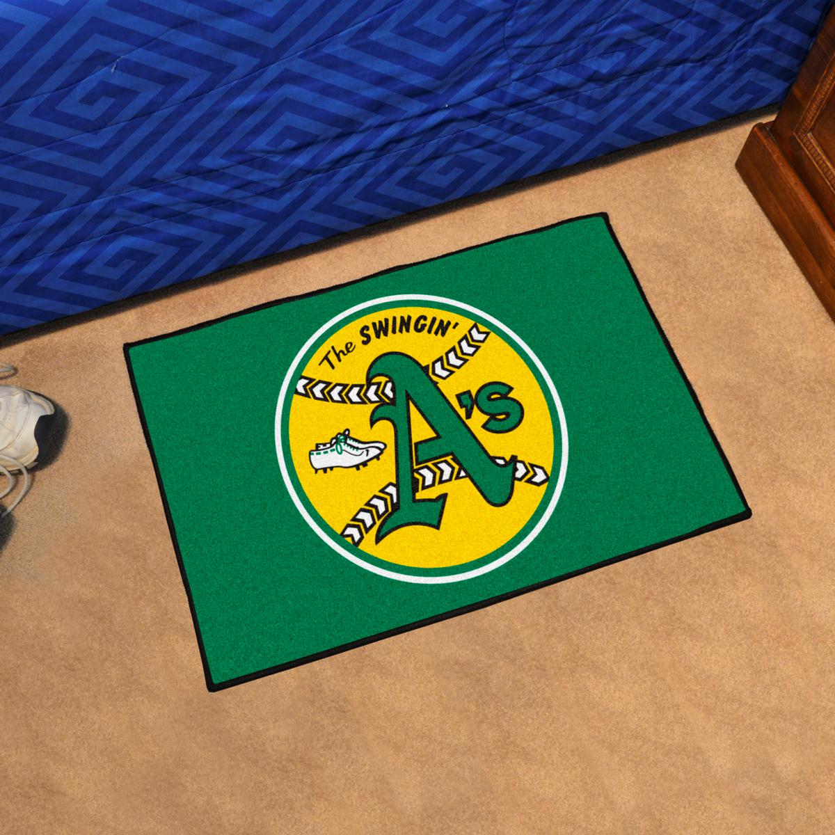 Officially Licensed MLB Oakland Athletics Retro Collection Rug - 19x30