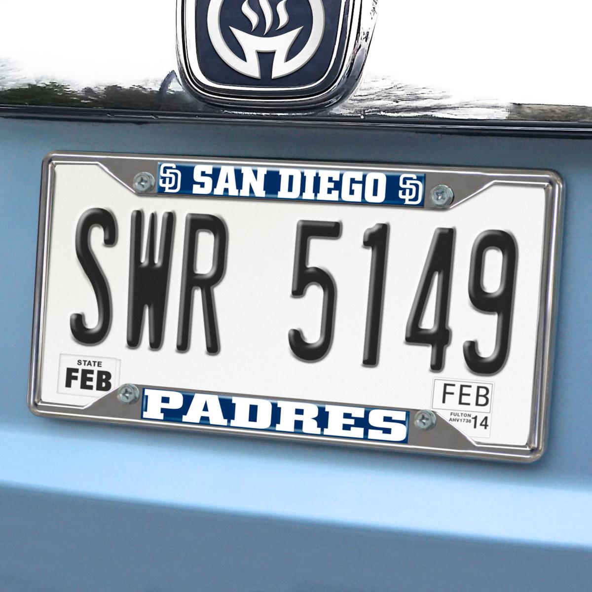 MLB San Diego Padres 3D Chrome Metal Emblem