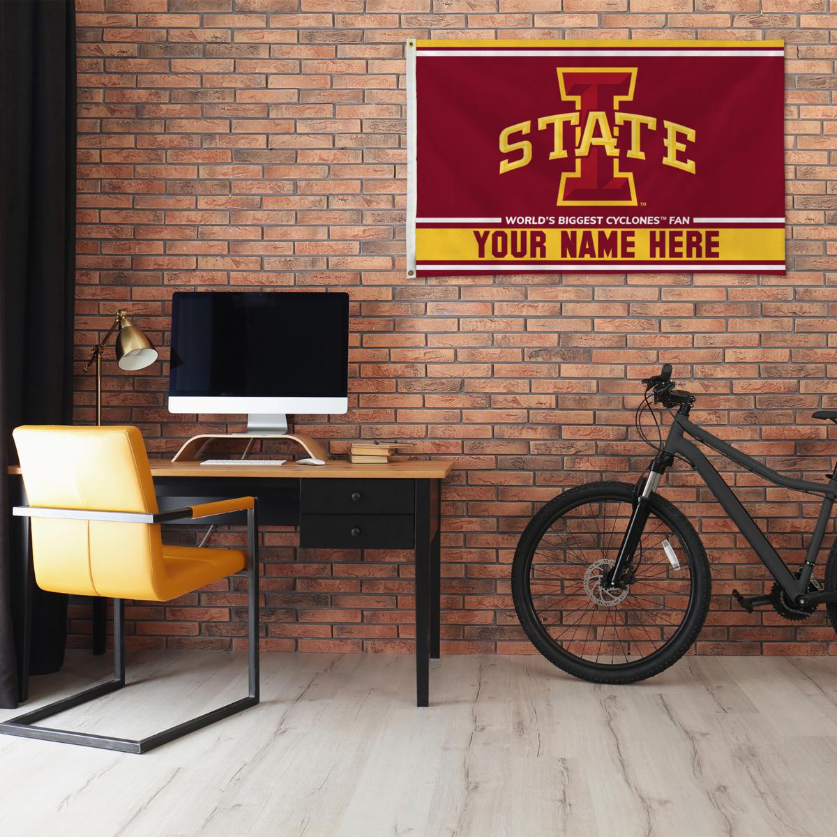 Iowa State Cyclones Flag-3x5 FT NCAA Iowa State University Banner-100% -  flagsshop