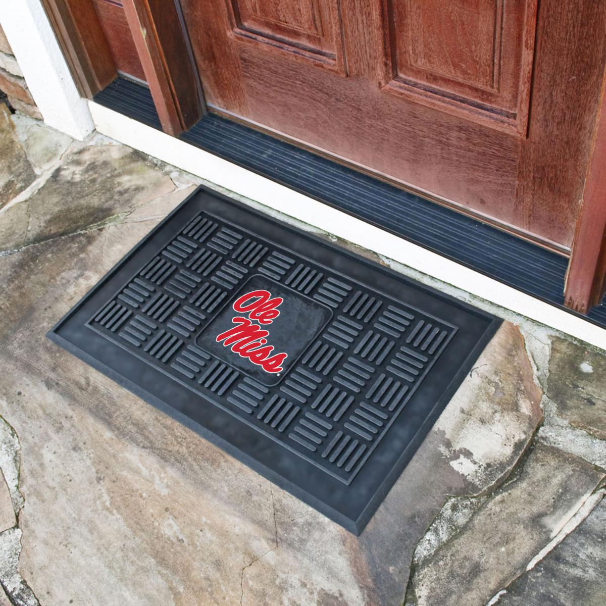 Officially Licensed NCAA Ole Miss Heavy Duty Door Mat