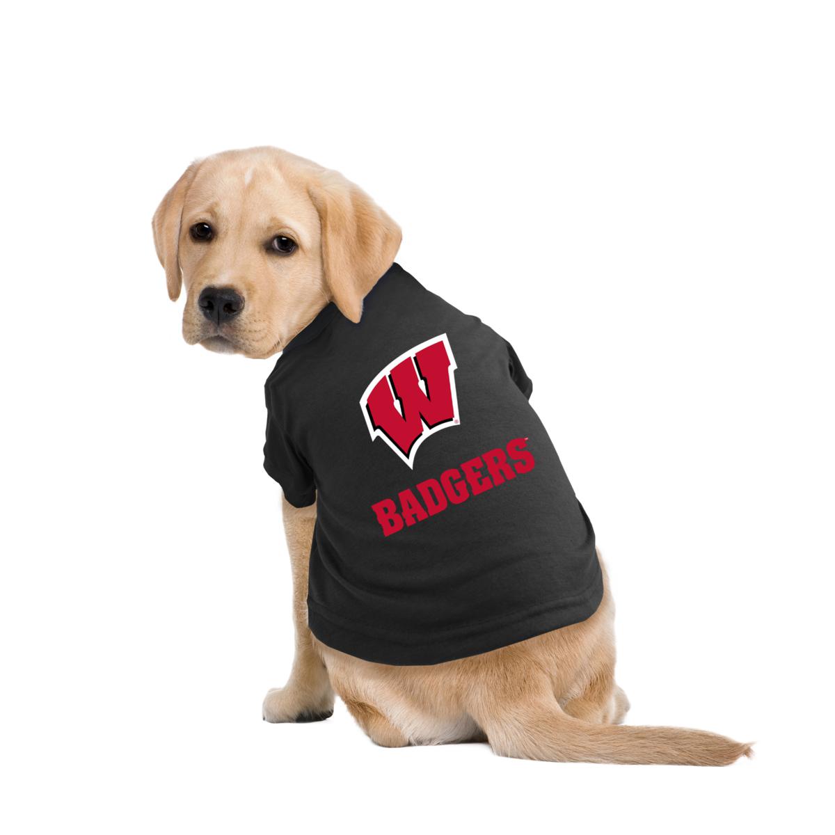 thumbnail image 2 of Dog Football Jersey Pets First NCAA College Wisconsin Badgers Mesh Jersey For DOGS & CATS, X- Large. Licensed Dog Jersey With Your Favorite Football/Basketball College Team In | Whizz Pet Supplies Markdowns 2 of 9