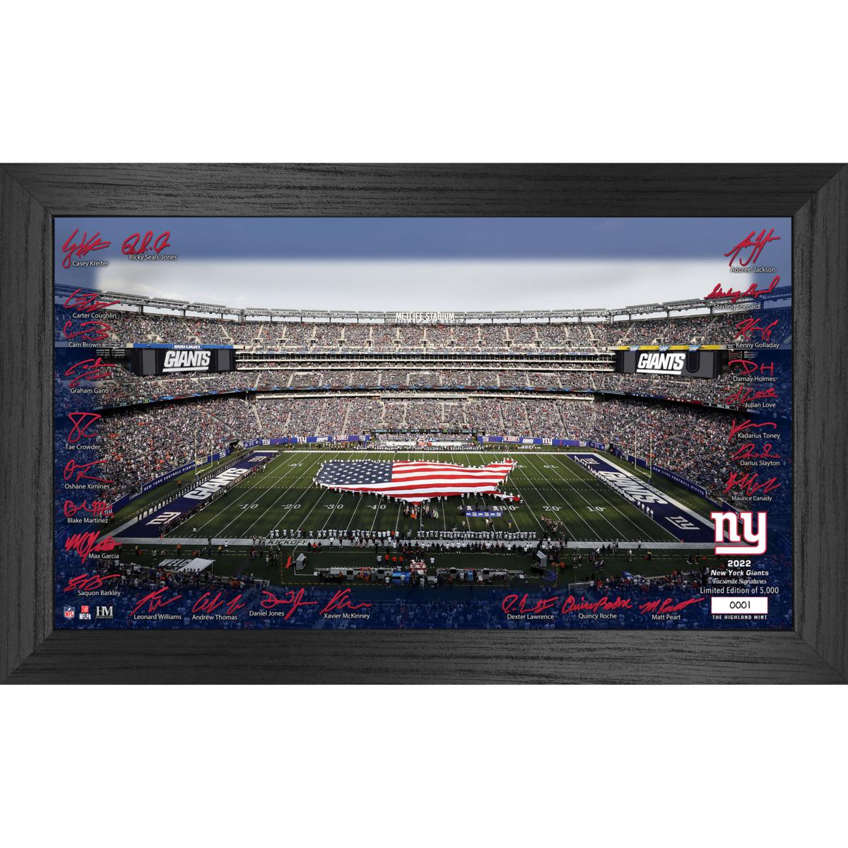 2022 PANINI SCORE FOOTBALL NEW YORK GIANTS HUDDLE UP INSERT #HU-NYG