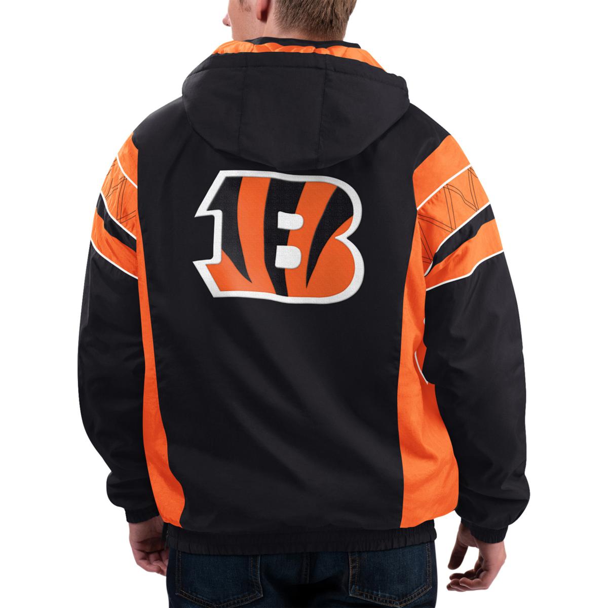 Football Fan Shop Officially Licensed NFL Full-Zip Hooded Jacket - Bengals