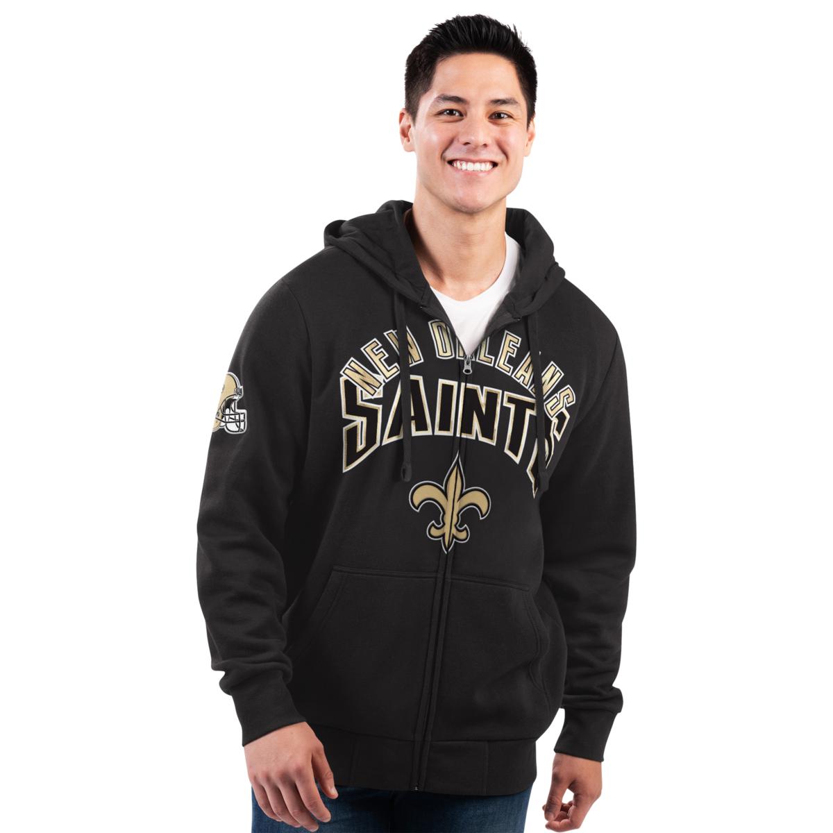 Lulu Grace Designs Best Dad Ever New Orleans Saints Shirt: NFL Football Fan Gear & Apparel Unisex Hoodie / M