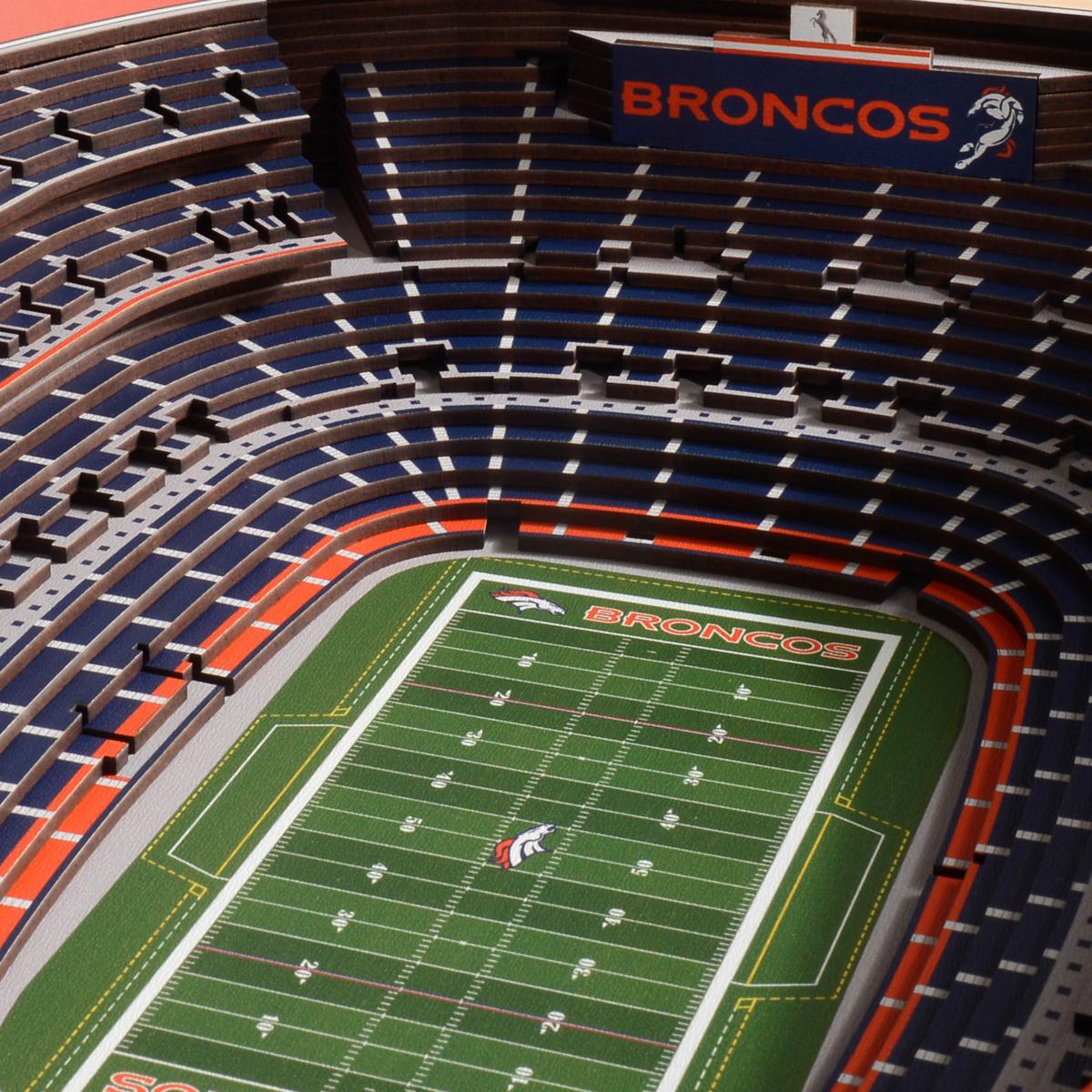 3D store Denver Broncos replica stadium