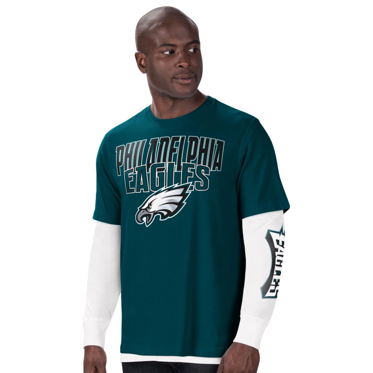 Officially Licensed NFL 3-in-1 Combo 2-pack of Crew-Neck Tees by Glll