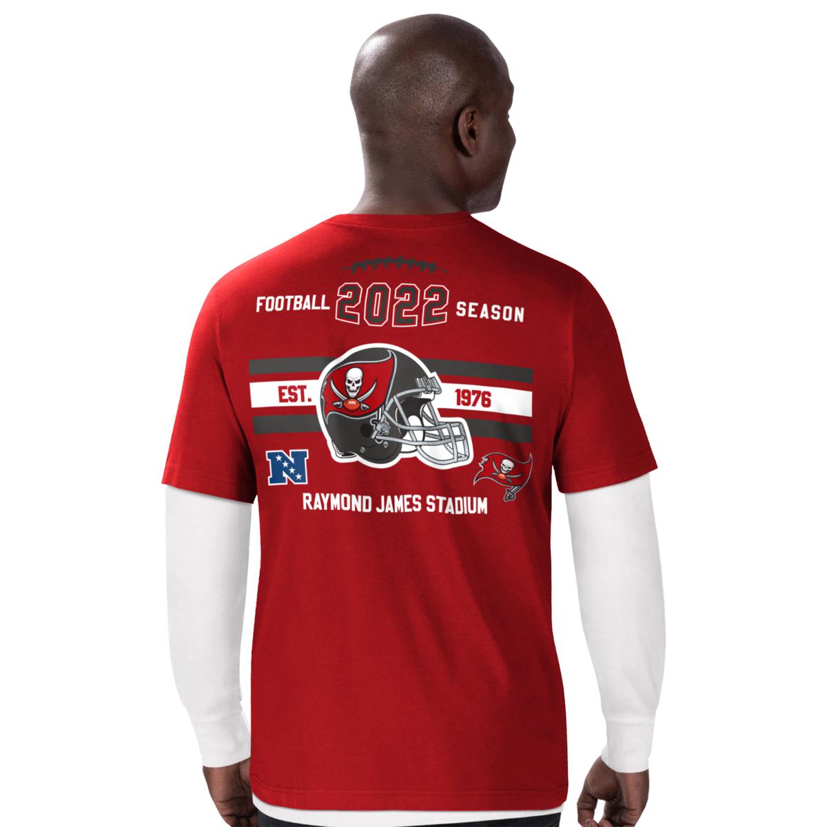 Officially Licensed NFL 3-in-1 Schedule T-Shirt Combo 2pk by Fanatics - Bucs