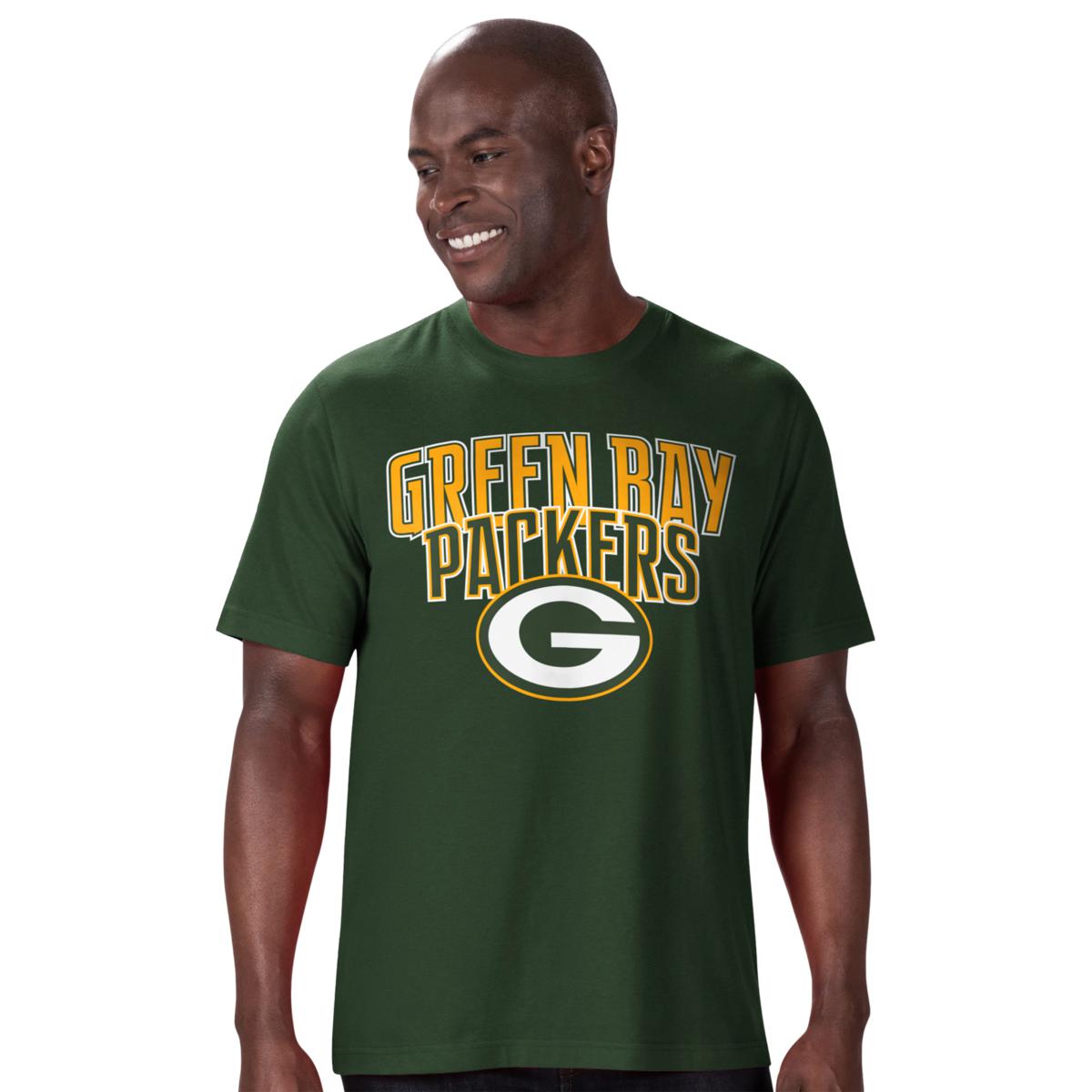 Women's G-III 4Her by Carl Banks Green Bay Packers Post Season Long Sleeve V-Neck T-Shirt Size: Large