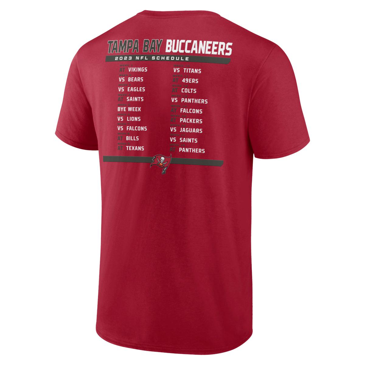 Officially Licensed NFL 3-in-1 Schedule T-Shirt Combo 2pk by