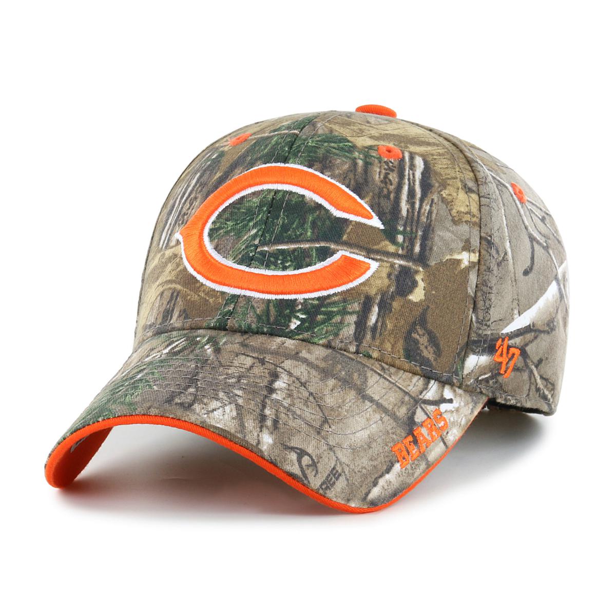 Chicago Bears 47 Brand Realtree Camo Frost MVP Adjustable Hat Cap