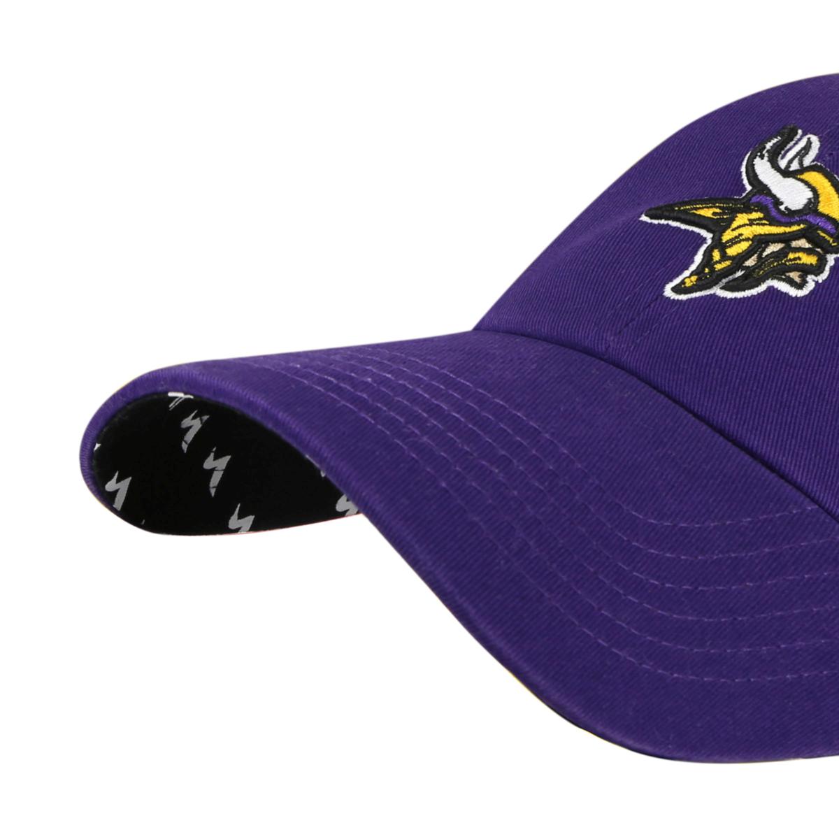 47 Brand / Men's Minnesota Vikings Clean Up Black Adjustable Hat