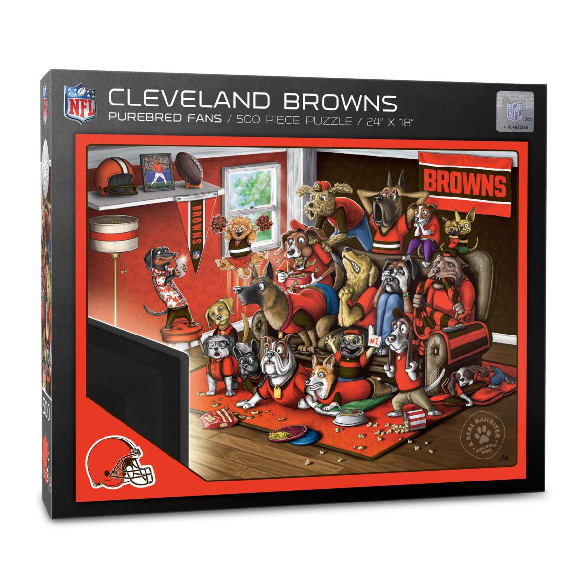 Every Day Is A Touchdown With You Cleveland Browns Hand-Painted NFL Figurine