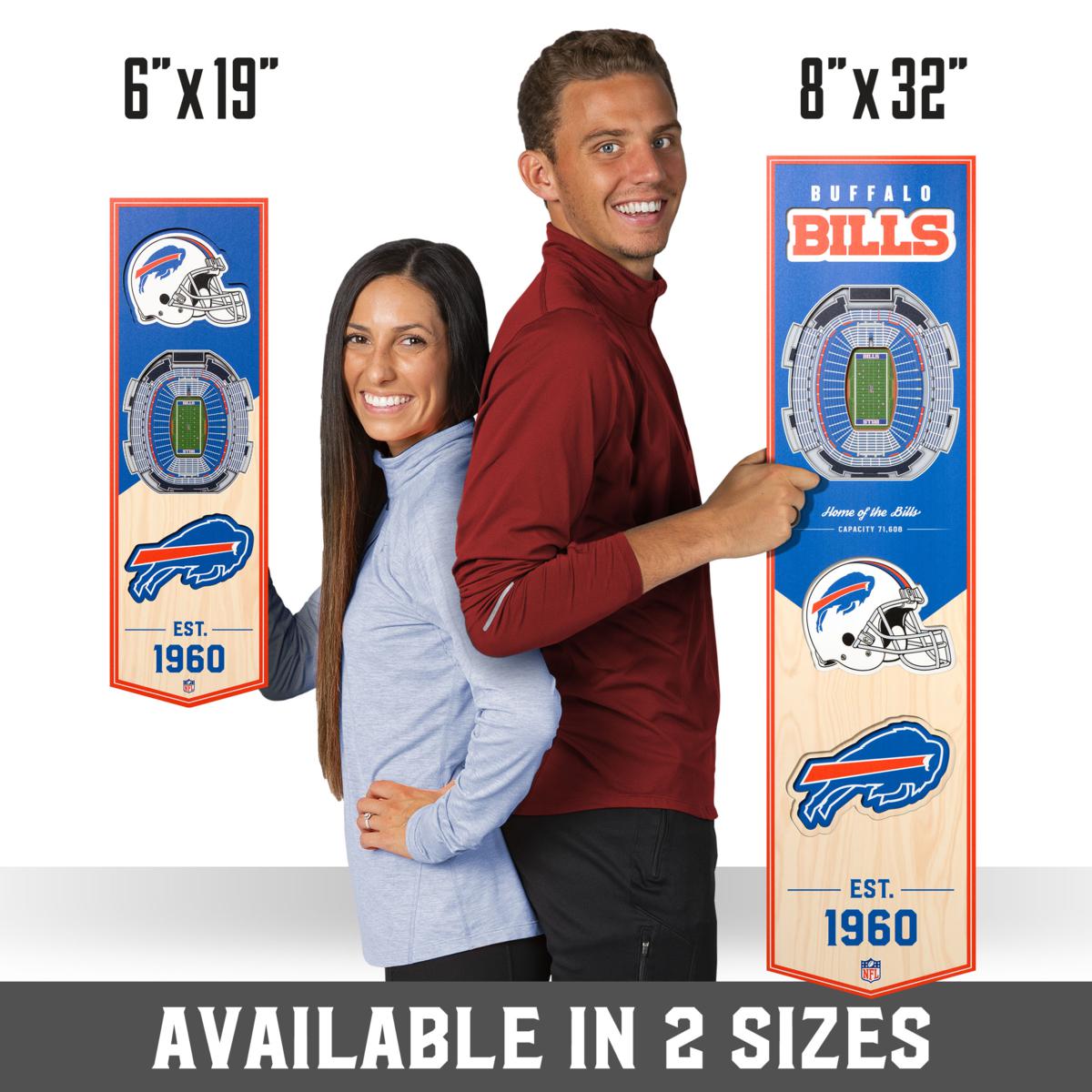 YouTheFan Los Angeles Chargers 3D Banner - 6 x 19 in