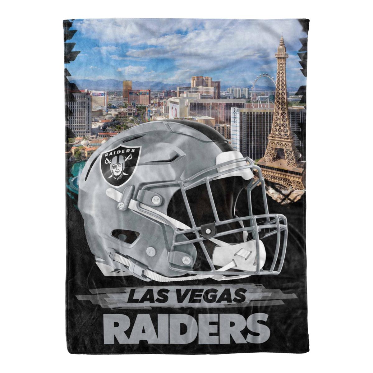 Officially Licensed NFL 66" x 90" City Sketch Blanket Raiders