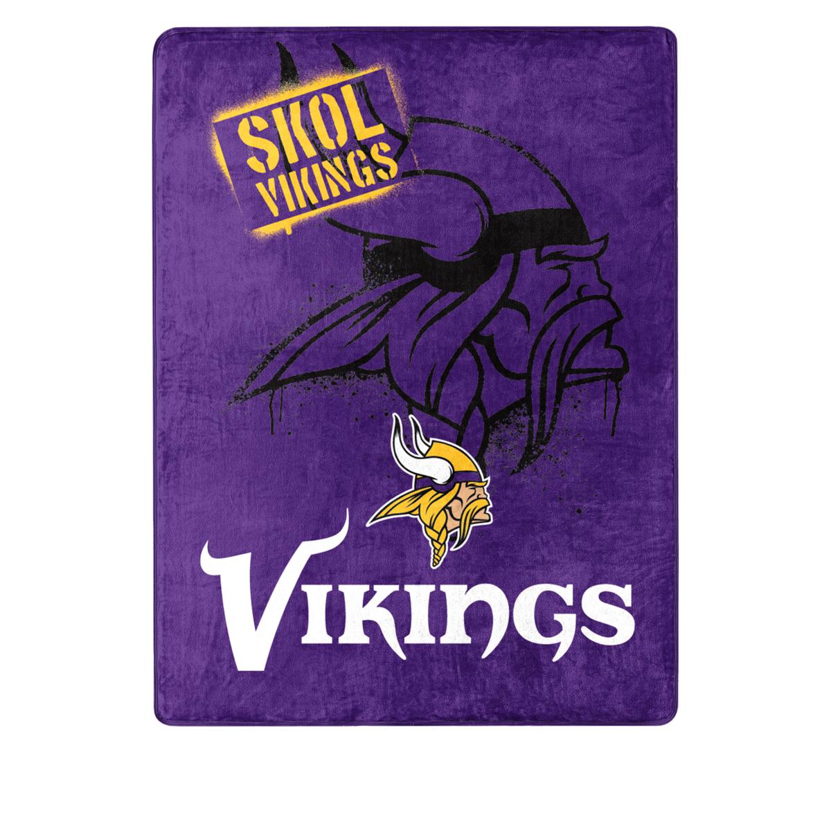 Minnesota Vikings NFL 60 x 80 Plush Throw Blanket Northwest Company