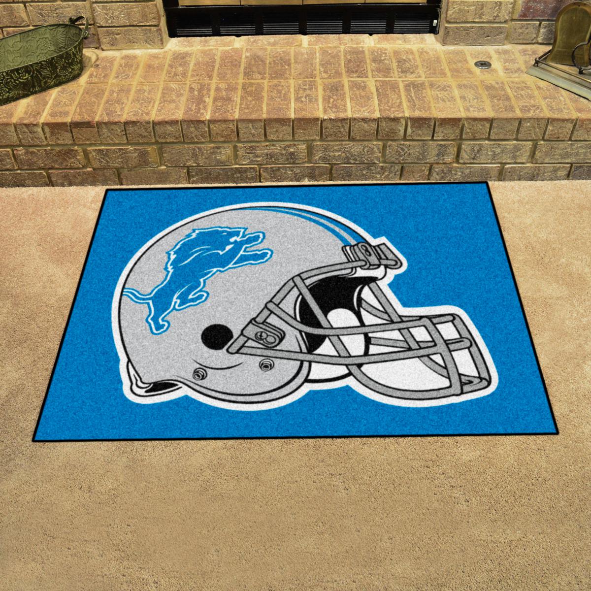 Detroit Lions Football Rug