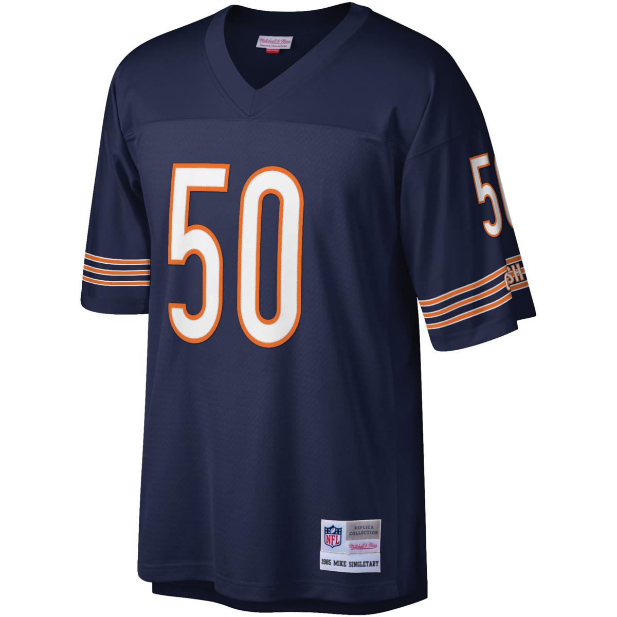 Men's Mitchell & Ness Mike Singletary Navy Chicago Bears Legacy Replica Jersey