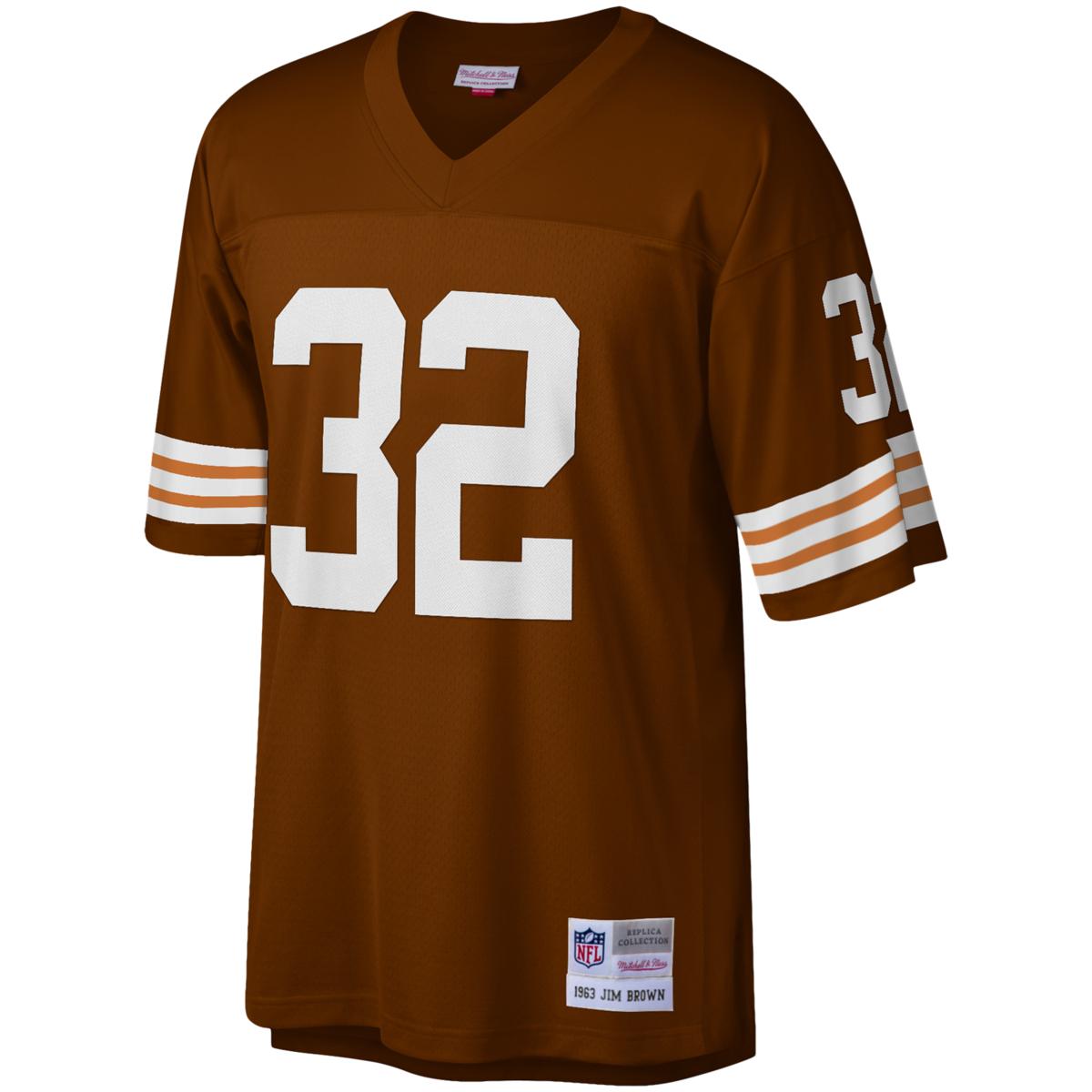 JIM BROWN CUSTOM CLEVELAND BROWNS B JERSEY