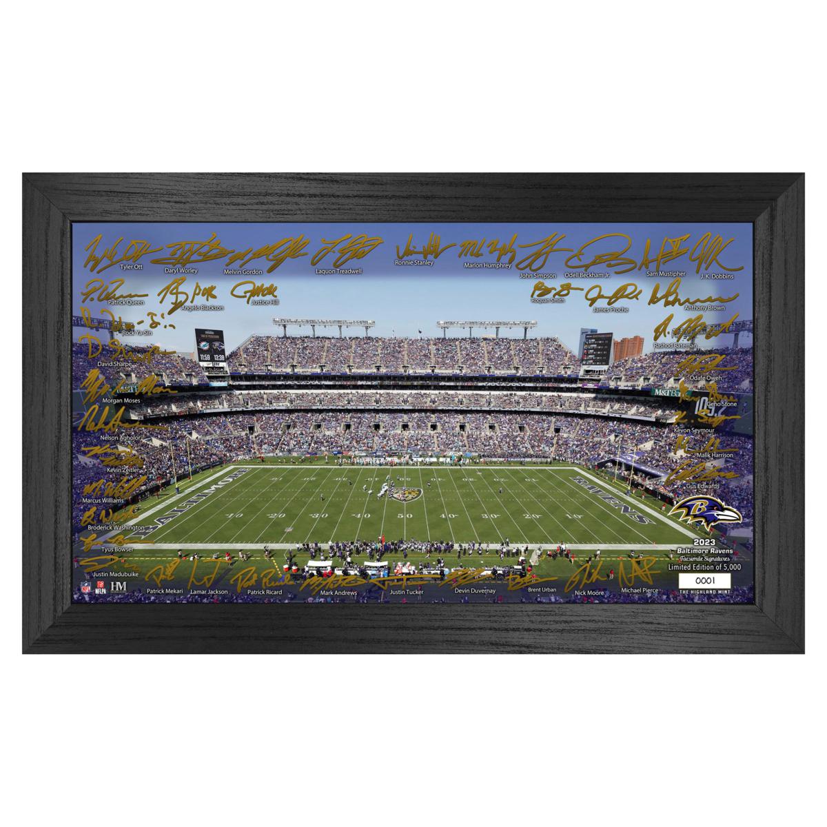 Baltimore Ravens vs. Pittsburgh Steelers Framed 10 x 20 House