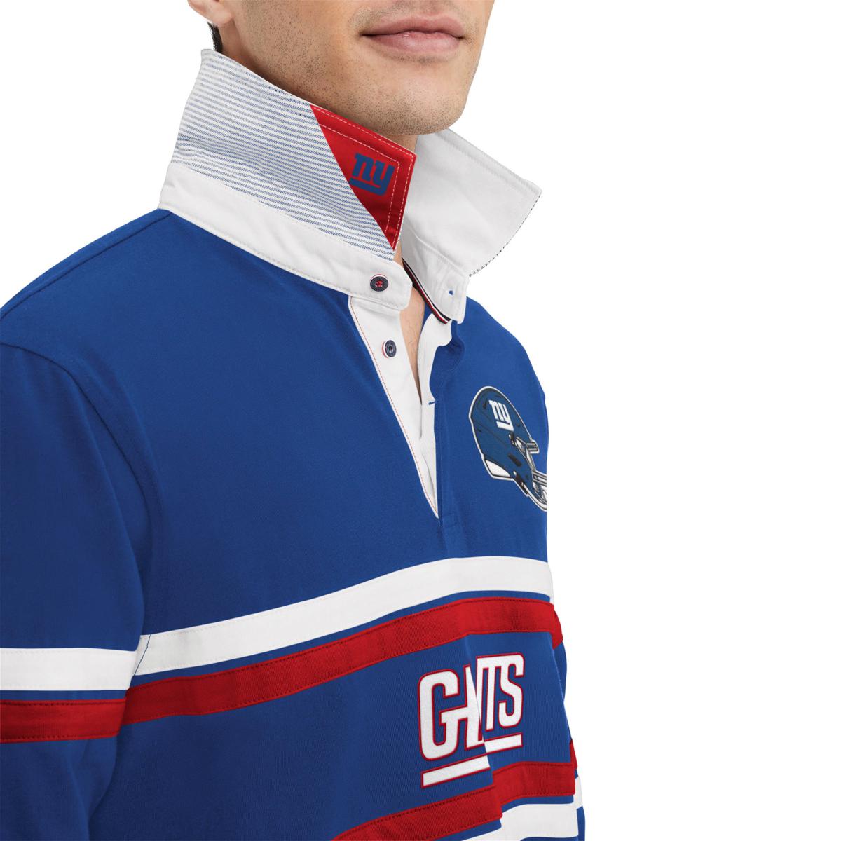 Officially Licensed NFL Cory Varsity Rugby Shirt by Tommy Hilfiger - Giants