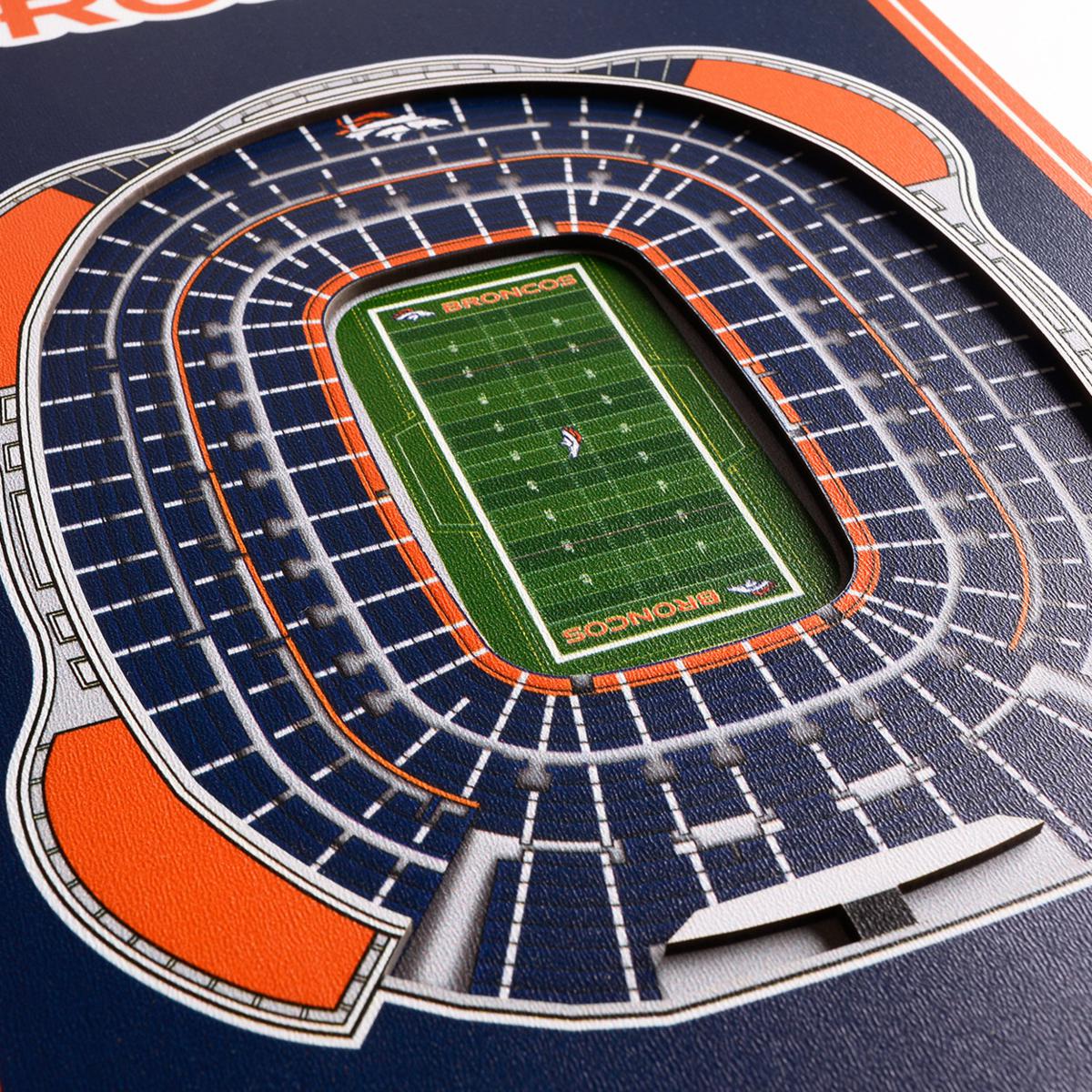 YouTheFan NFL Chicago Bears 6 in. x 19 in. 3D Stadium Banner