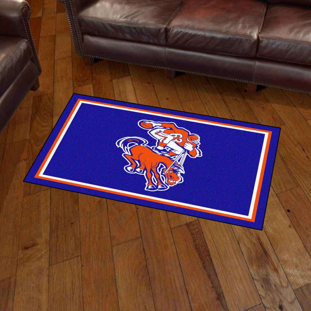 NFL Shaped Coir Door Mat - Broncos