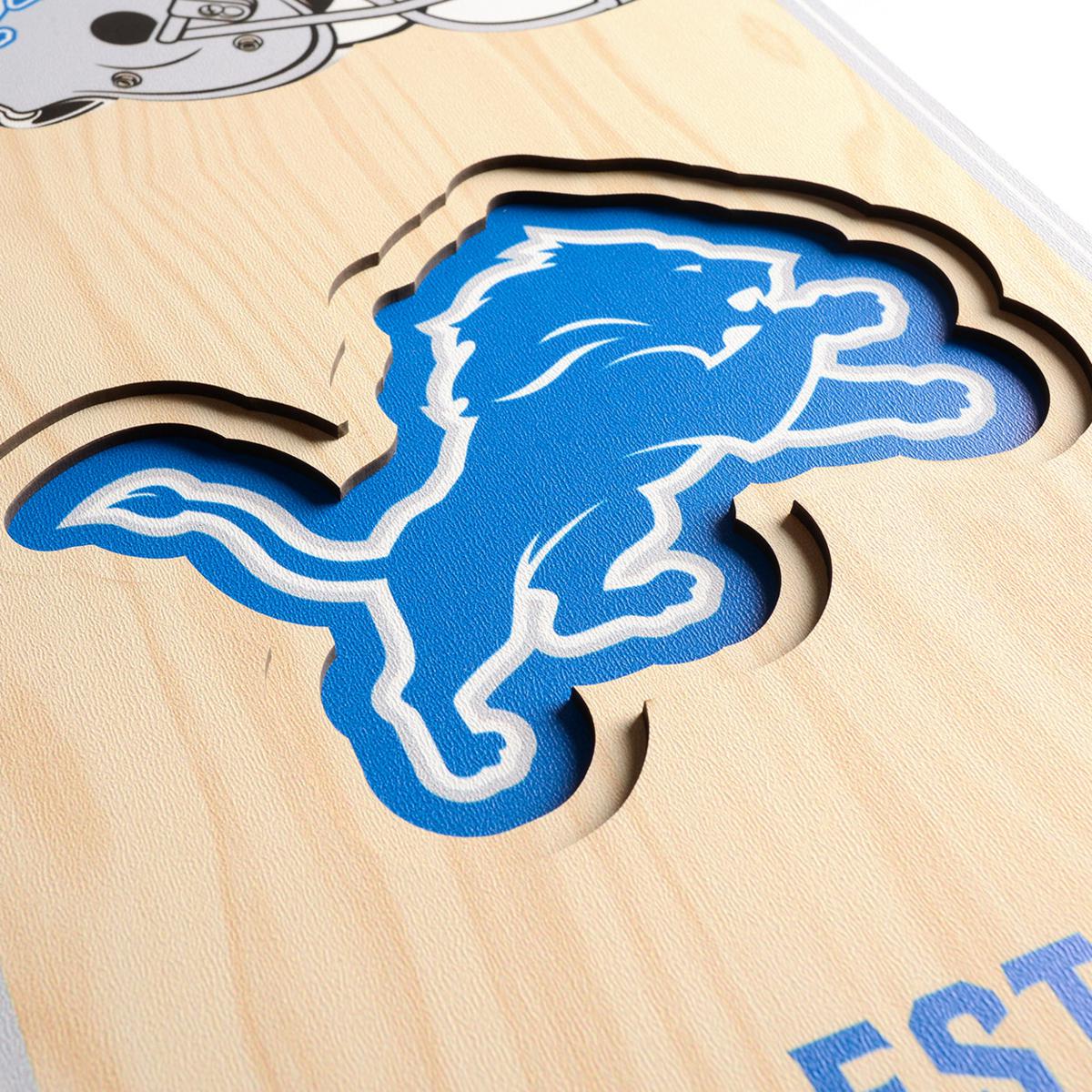 YouTheFan NFL Detroit Lions Fan Cave Sign