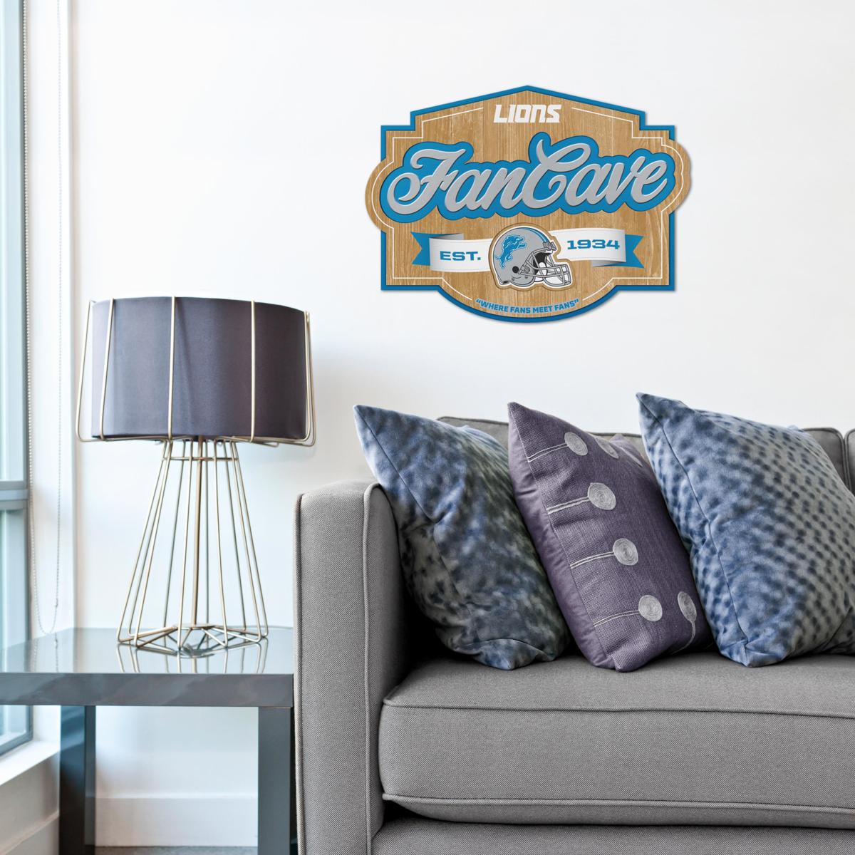 Fathead NFL Detroit Lions Classic Logo Giant Wall Decal Multi