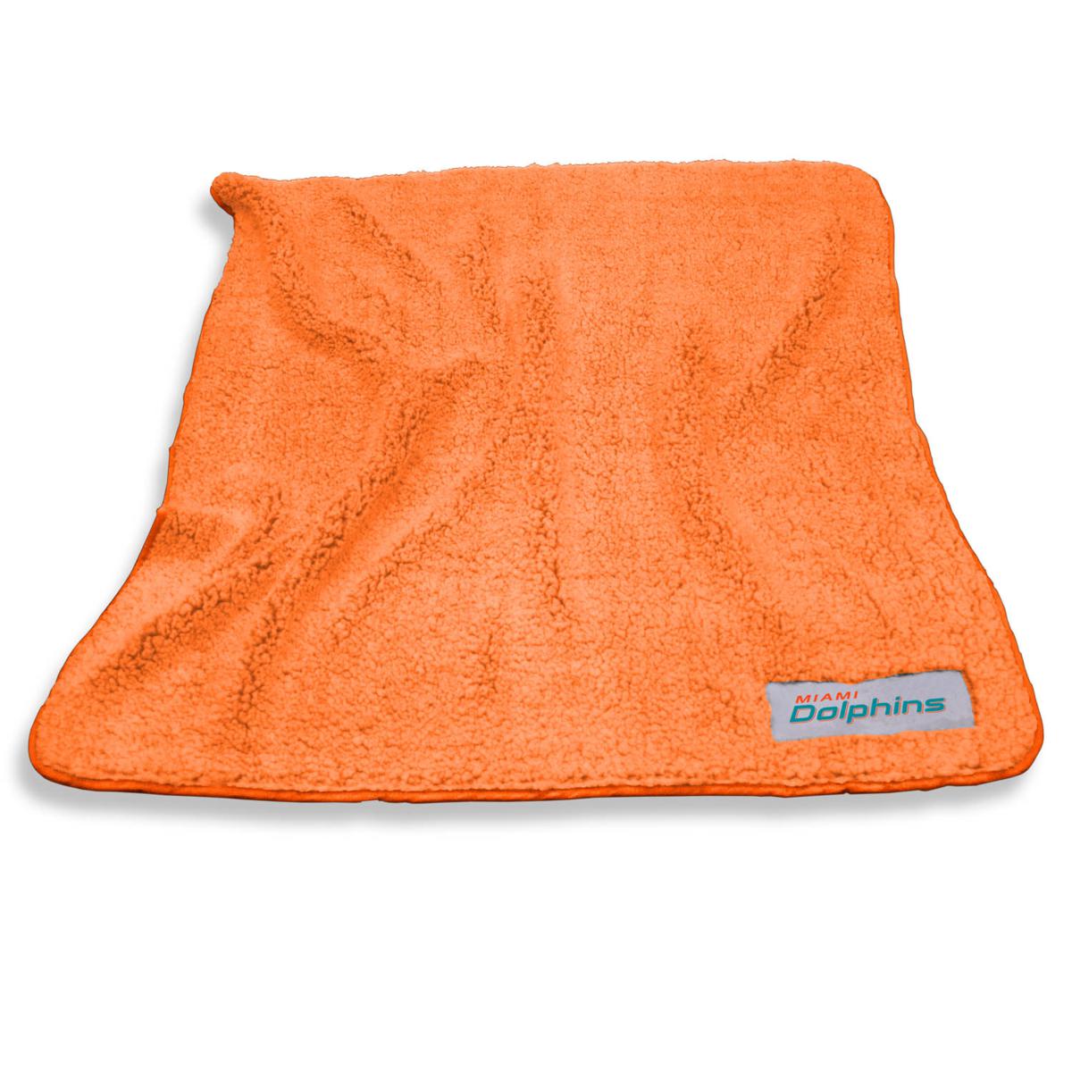 NFL Classic Miami Dolphins Personalized 50x60 Sherpa Blanket