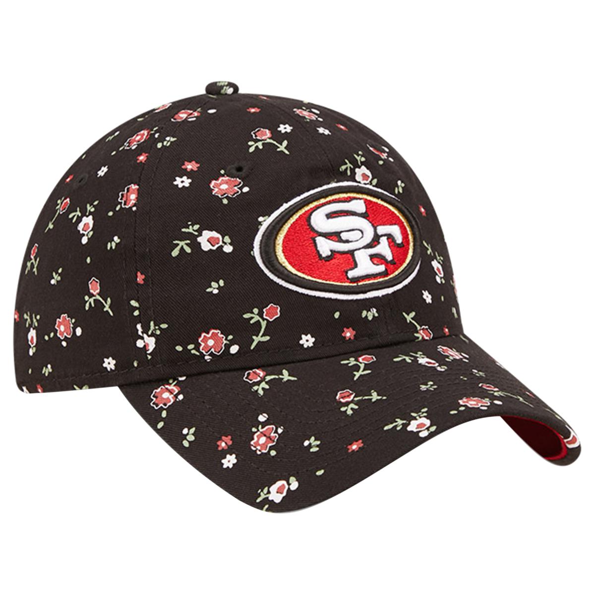 New Era San Francisco 49ers Girls Youth Gray Bouquet 9TWENTY Adjustable Hat