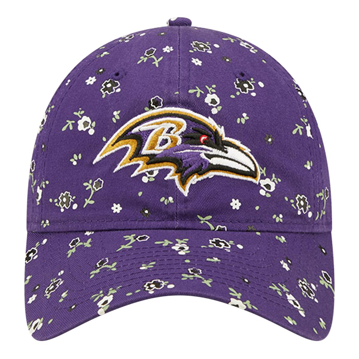 Women's '47 White Baltimore Ravens Confetti Clean Up Adjustable Hat