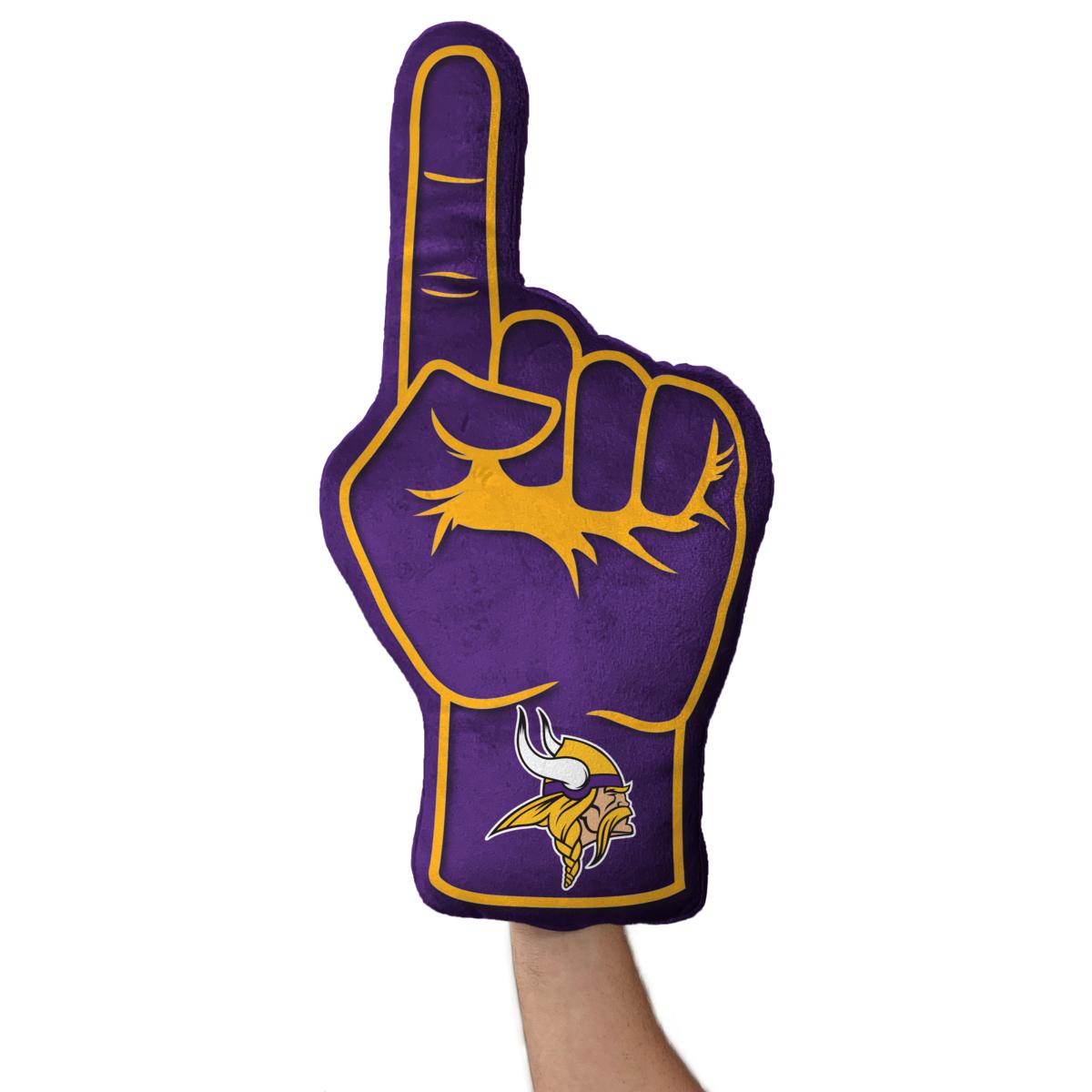 Officially Licensed NFL Foam Finger Plush Pillow - Minnesota Vikings