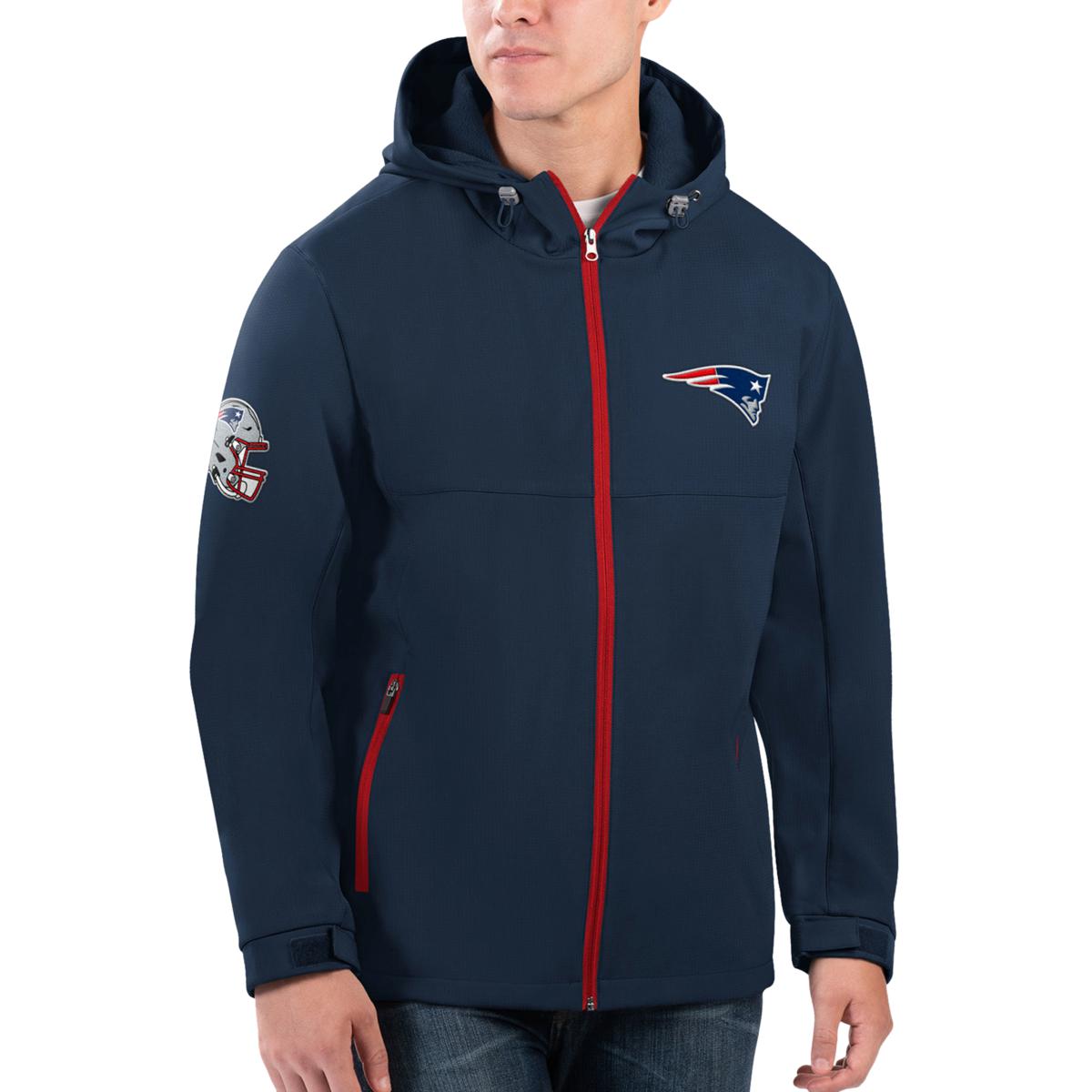 Officially Licensed NFL Full-Zip Hooded Jacket - Patriots