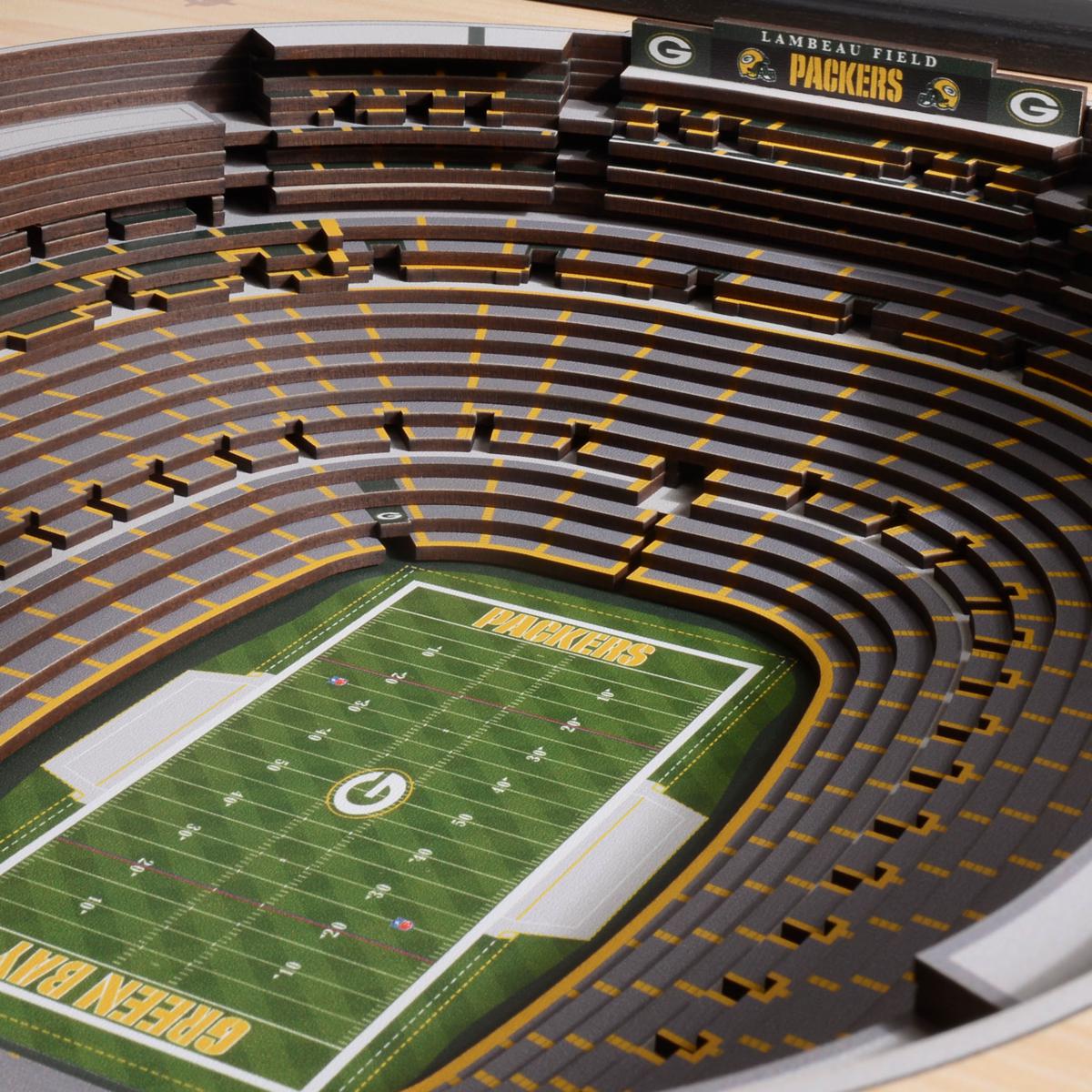 Green Bay Packers 25 Layer StadiumViews 3D Wall Art