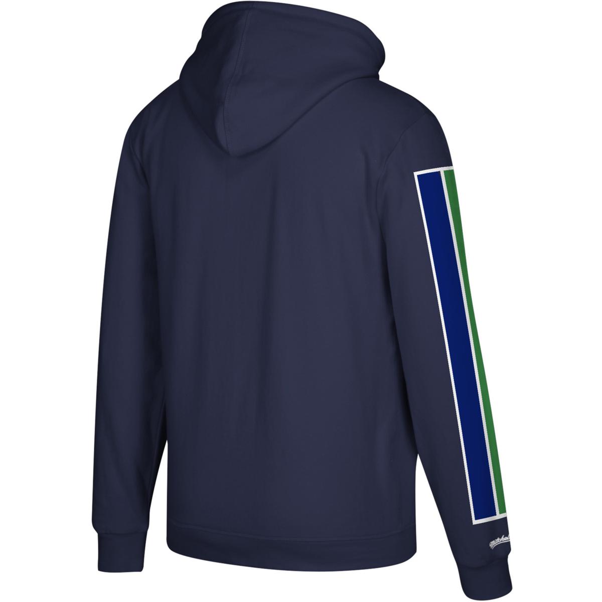 NFL Seattle Seahawks Mitchell & Ness Pull Over Hoodie Sweatshirt Sz XL