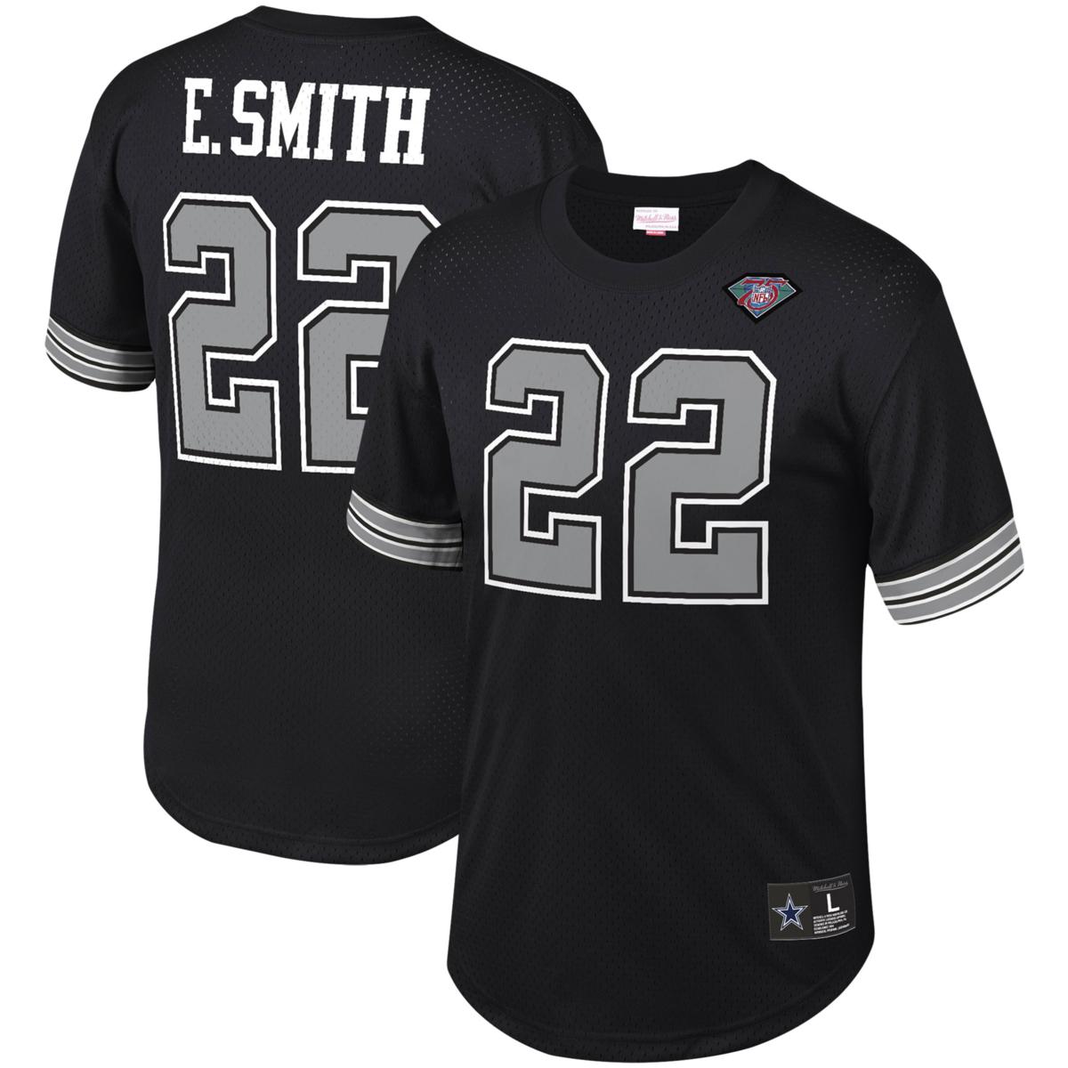 Men's Mitchell & Ness Emmitt Smith Navy/White Dallas Cowboys 1995