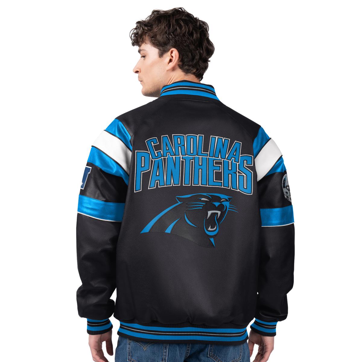 Officially Licensed NFL Men's Faux Leather Varsity Jacket by Glll